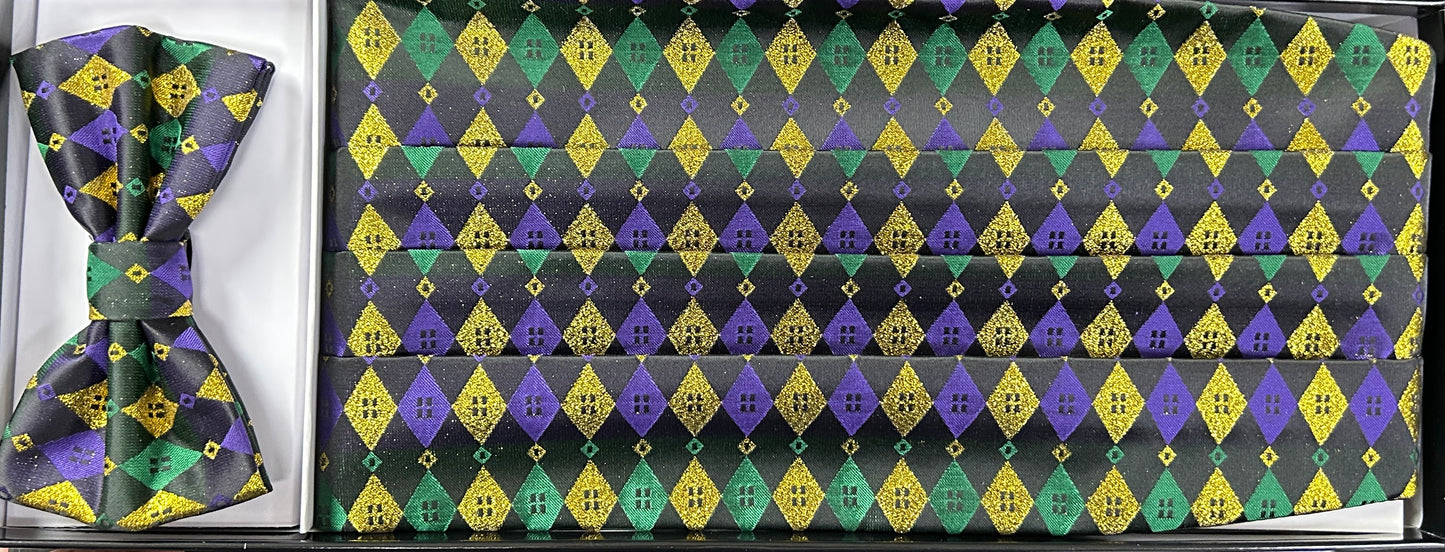 Mardi Gras Cummerbund Set - CBTTG-4