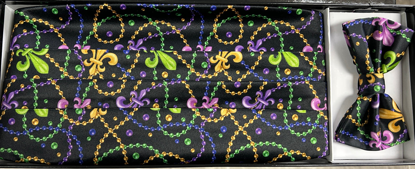 Mardi Gras Cummerbund Set - CBTTG-3